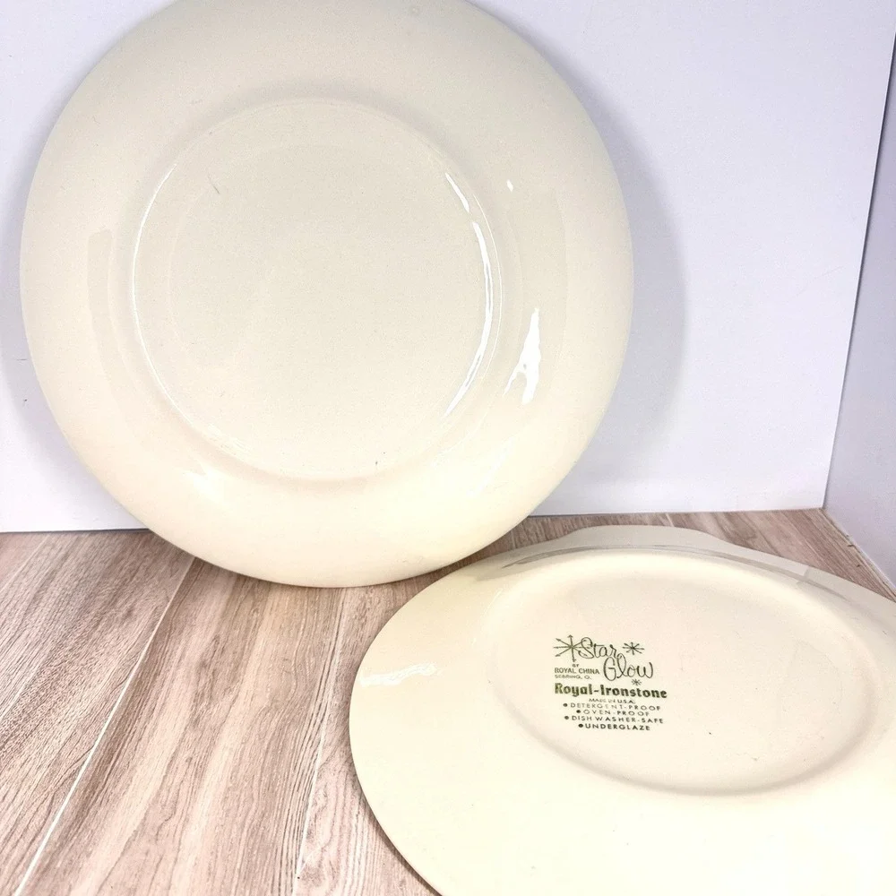 Royal China‎ Star Glow Atomic Dinner Plates 11
